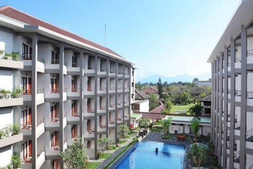 gedung kamar hotel Lombok Garden yang baru